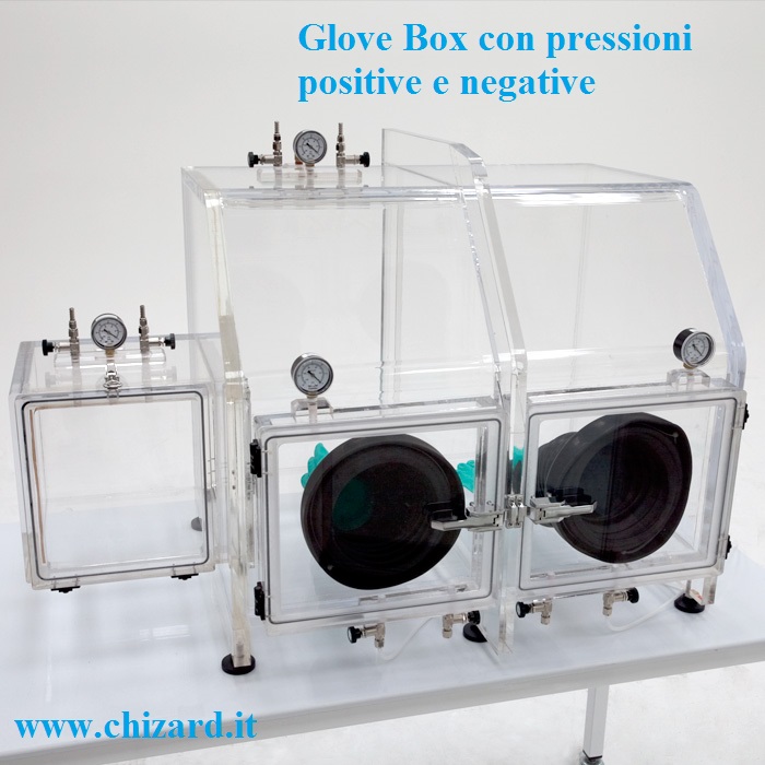 Glove Box con pressioni positive e negative